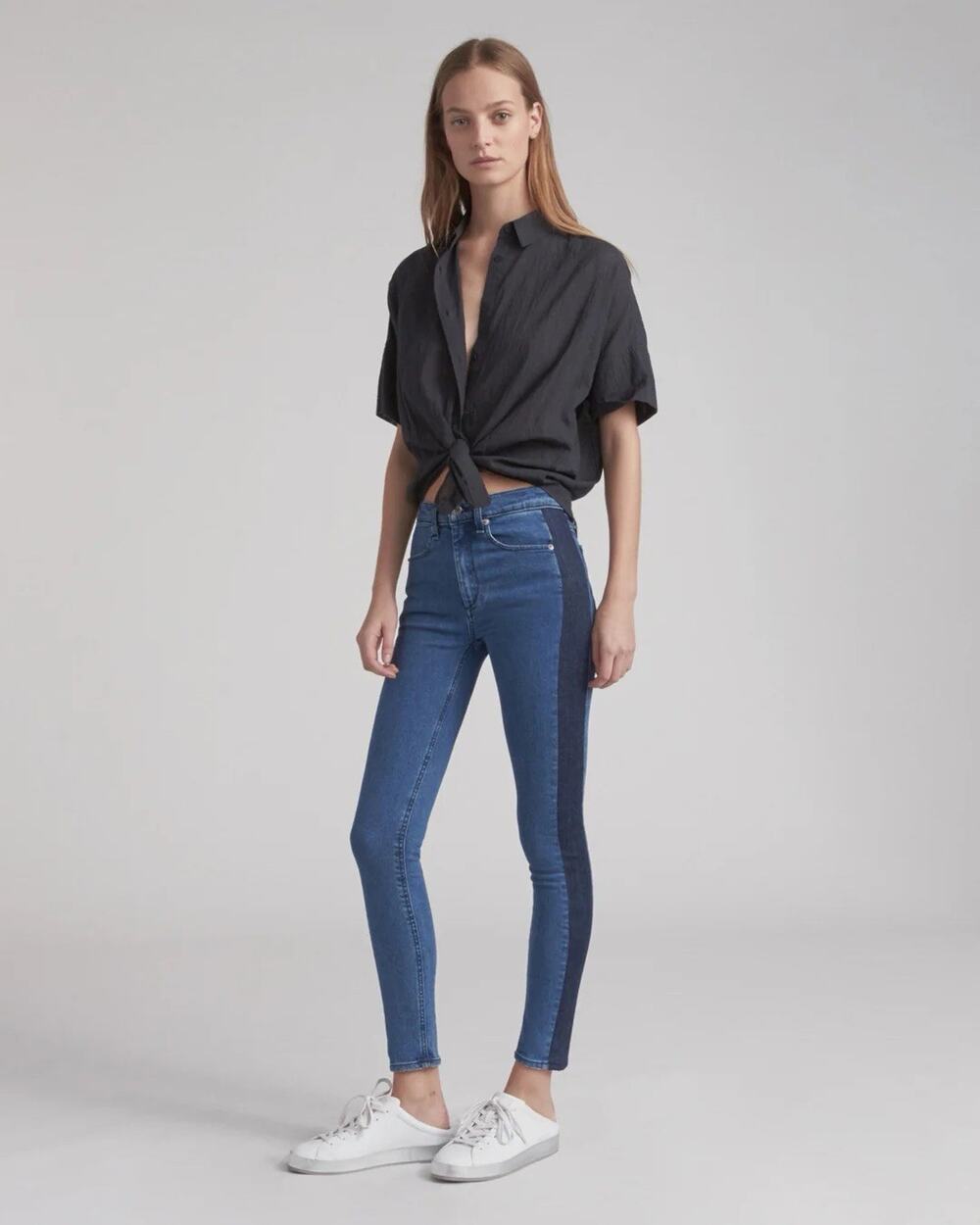 Rag & Bone Women's Size 24 Mazie Double Indigo Skinny Jeans